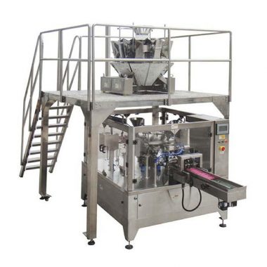 Bolso rotatorio automático de la cremallera de la máquina del envasado de alimentos