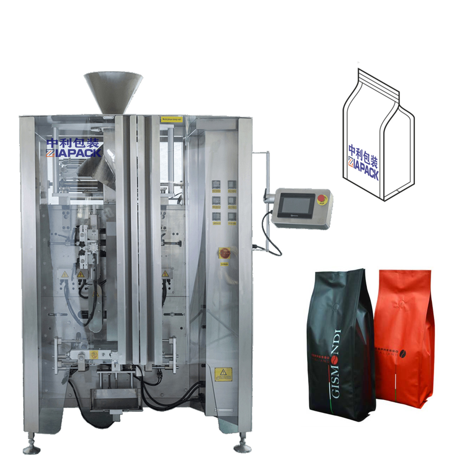 Coffee Loading Machine Mexico Envasadora automática de café molido - IAPACK