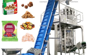 Máquina envasadora llenadora y pesadora automática de alimentos congelados