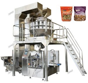 Máquina envasadora llenadora y pesadora automática de frutos secos