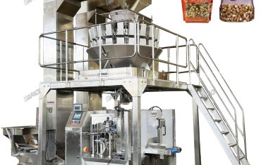 Máquina envasadora llenadora y pesadora automática de frutos secos