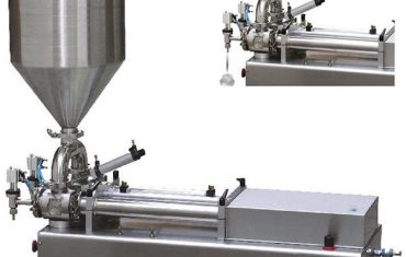 Llenadora de pistón de dos cabezales para líquidos viscosos