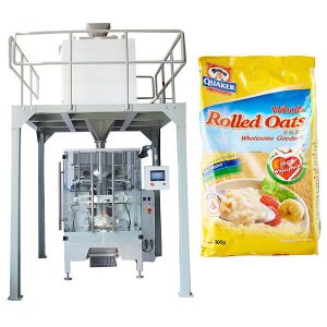 Máquina de empaque de harina de avena automática de peso lineal