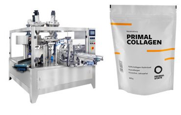 Empaquetadora automática de polvo para doy bag con cremallera