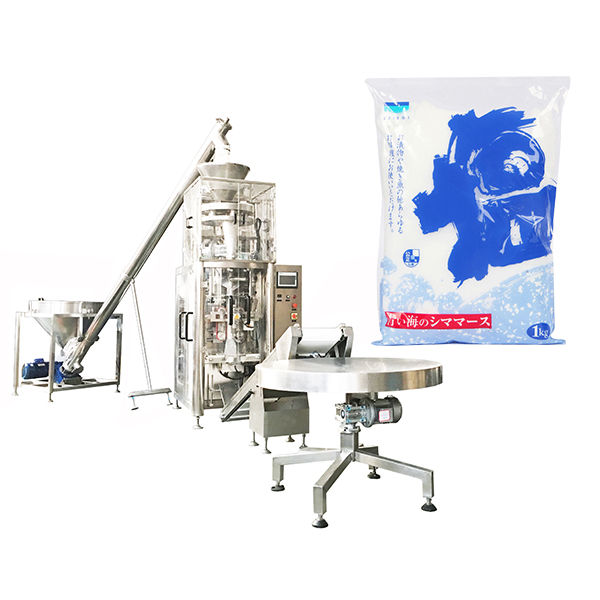 Máquina de sellado de llenado de forma vertical con taza volumétrica para sal