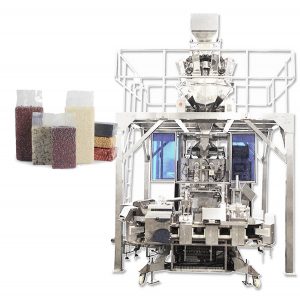 Máquina automática de envasado, llenado y envasado de bolsas de vacío tipo ladrillo para granos