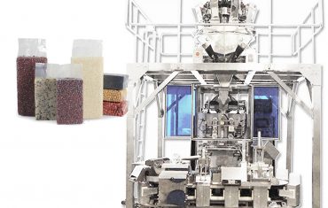 Máquina automática de envasado, llenado y envasado de bolsas de vacío tipo ladrillo para granos