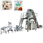 Máquina automática de envasado, llenado y sellado de bolsas de albóndigas congeladas