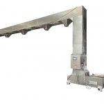 Elevador de alimentación de cangilones con múltiples puntos de llenado