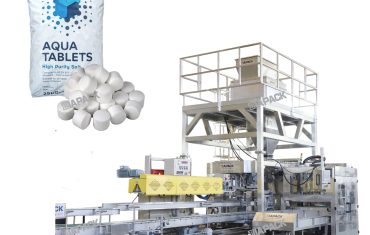 Máquina envasadora y pesadora de tabletas de sal de 25 a 50 kg