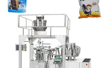 Envasadora automática al vacío de frutos secos en bolsa prefabricada